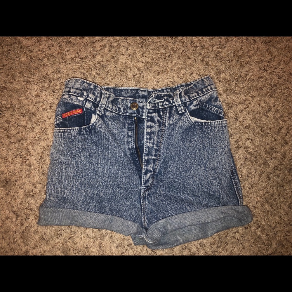 Acid Wash Denim Shorts Size 27